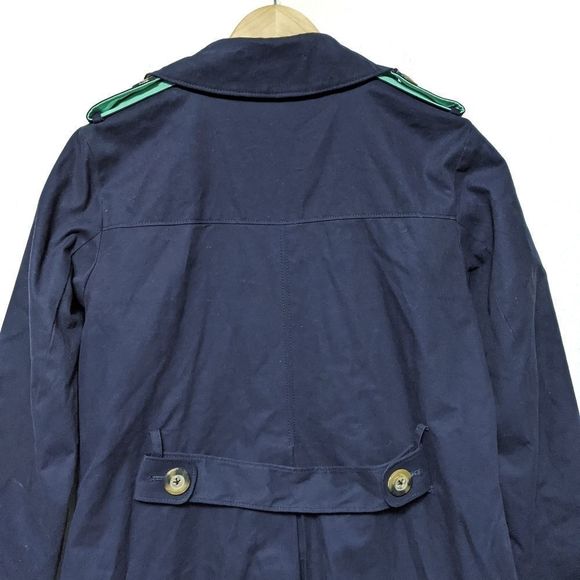 BODEN Marylebone Mac Navy Blue Jacket 12 - Picture 7 of 9